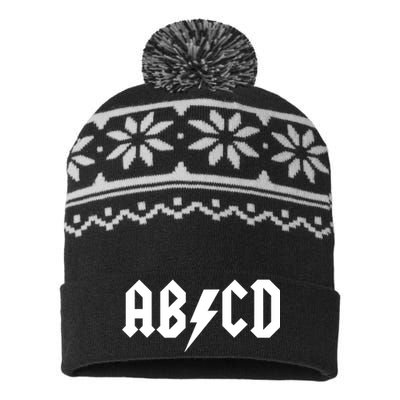 ABCD Rock Logo USA-Made Snowflake Beanie