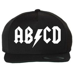 ABCD Rock Logo Wool Snapback Cap