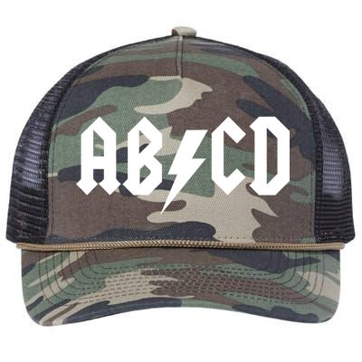 ABCD Rock Logo Retro Rope Trucker Hat Cap