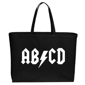 ABCD Rock Logo Cotton Canvas Jumbo Tote