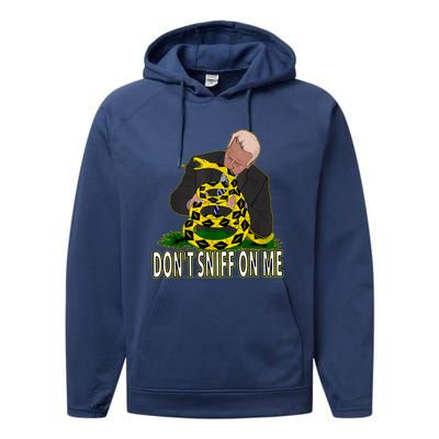 Anti Biden Don't Sniff On Me Performance Fleece Hoodie