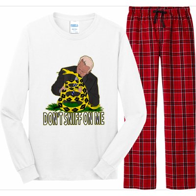 Anti Biden Don't Sniff On Me Long Sleeve Pajama Set