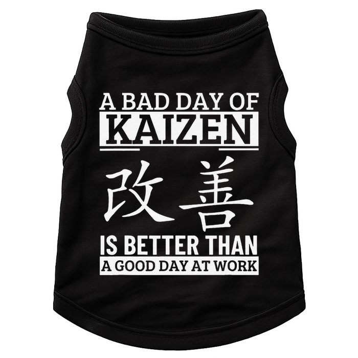 A Bad Day Of Kaizen Funny Japanese Kaizen Doggie Tank