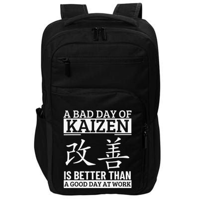 A Bad Day Of Kaizen Funny Japanese Kaizen Impact Tech Backpack