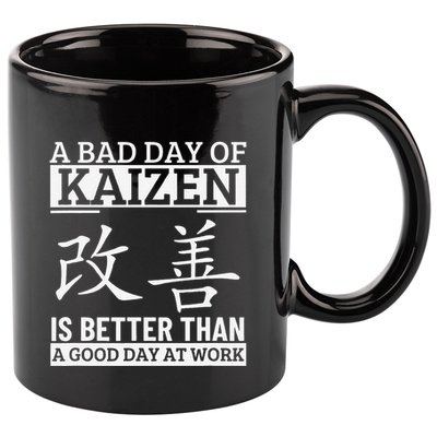 A Bad Day Of Kaizen Funny Japanese Kaizen 11oz C Handle Ceramic Mug
