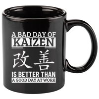 A Bad Day Of Kaizen Funny Japanese Kaizen 11oz C Handle Ceramic Mug