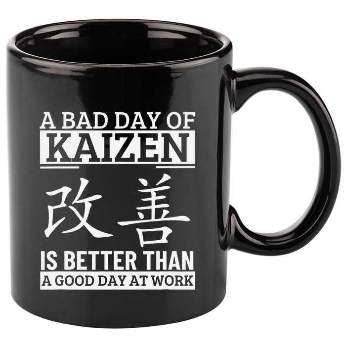 A Bad Day Of Kaizen Funny Japanese Kaizen 11oz C Handle Ceramic Mug