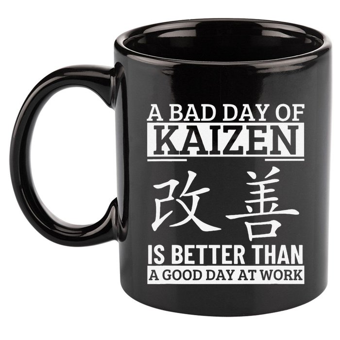 A Bad Day Of Kaizen Funny Japanese Kaizen 11oz C Handle Ceramic Mug