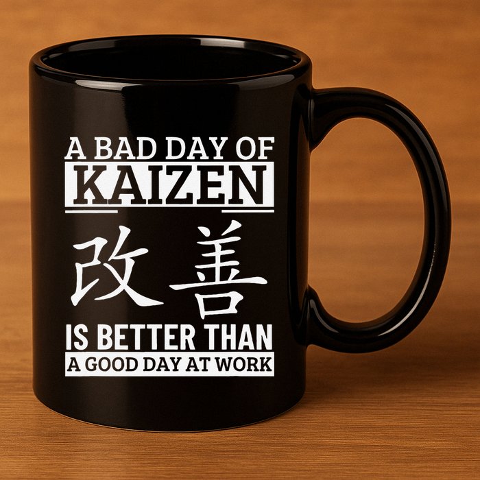 A Bad Day Of Kaizen Funny Japanese Kaizen 11oz C Handle Ceramic Mug