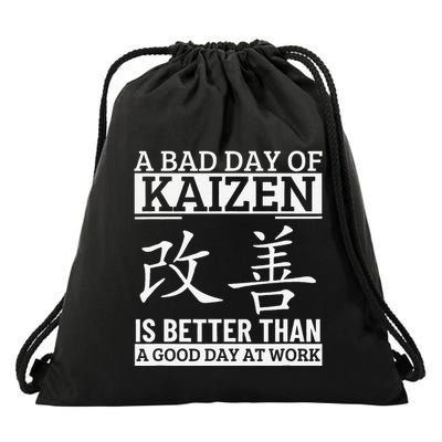 A Bad Day Of Kaizen Funny Japanese Kaizen Drawstring Bag