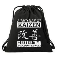 A Bad Day Of Kaizen Funny Japanese Kaizen Drawstring Bag