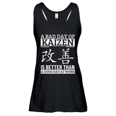 A Bad Day Of Kaizen Funny Japanese Kaizen Ladies Essential Flowy Tank