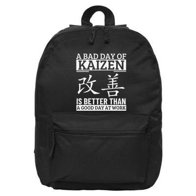 A Bad Day Of Kaizen Funny Japanese Kaizen 16 in Basic Backpack