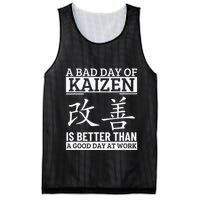 A Bad Day Of Kaizen Funny Japanese Kaizen Mesh Reversible Basketball Jersey Tank