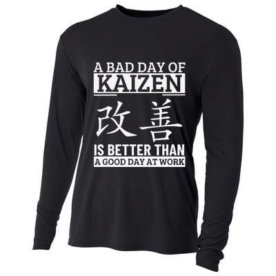 A Bad Day Of Kaizen Funny Japanese Kaizen Cooling Performance Long Sleeve Crew