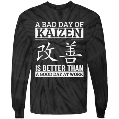 A Bad Day Of Kaizen Funny Japanese Kaizen Tie-Dye Long Sleeve Shirt