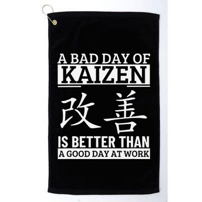 A Bad Day Of Kaizen Funny Japanese Kaizen Golf Towel