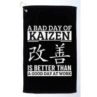 A Bad Day Of Kaizen Funny Japanese Kaizen Golf Towel