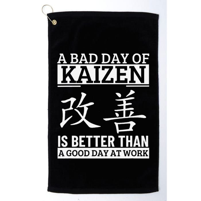 A Bad Day Of Kaizen Funny Japanese Kaizen Golf Towel