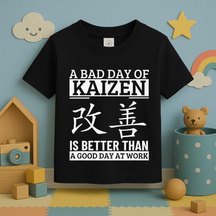 A Bad Day Of Kaizen Funny Japanese Kaizen Toddler T-Shirt