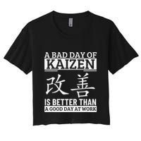 A Bad Day Of Kaizen Funny Japanese Kaizen Crop Top
