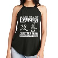 A Bad Day Of Kaizen Funny Japanese Kaizen Women's Perfect Tri Rocker Tank