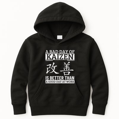 A Bad Day Of Kaizen Funny Japanese Kaizen Kids Hoodie