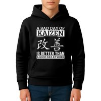 A Bad Day Of Kaizen Funny Japanese Kaizen Kids Hoodie