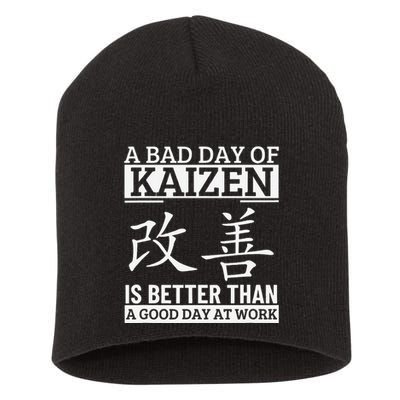 A Bad Day Of Kaizen Funny Japanese Kaizen Short Acrylic Beanie