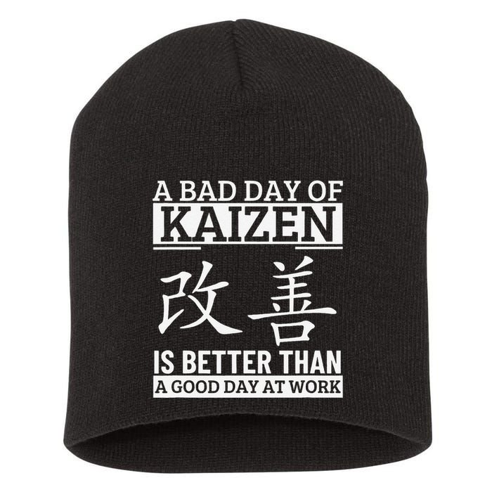 A Bad Day Of Kaizen Funny Japanese Kaizen Short Acrylic Beanie