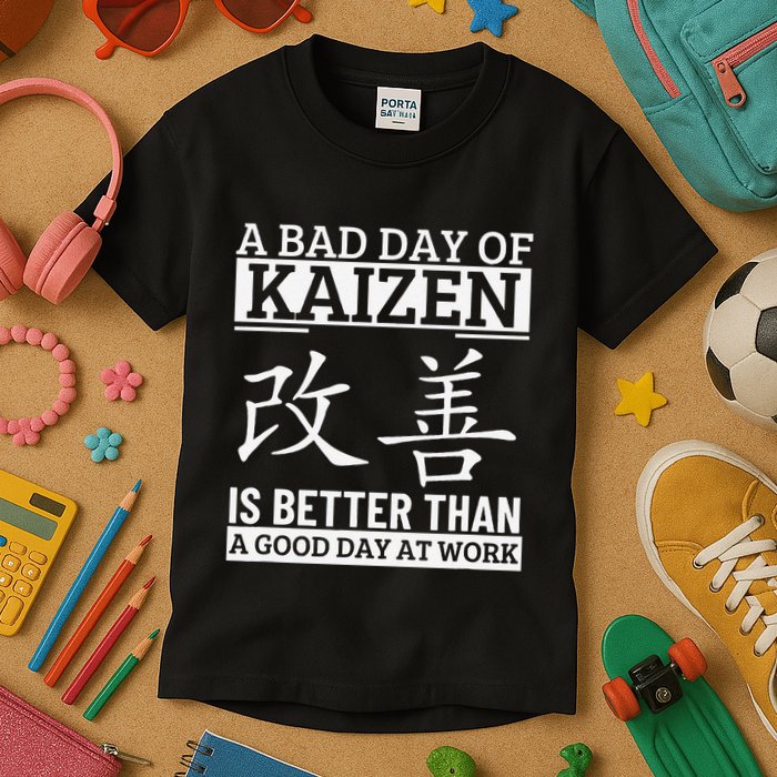 A Bad Day Of Kaizen Funny Japanese Kaizen Kids T-Shirt