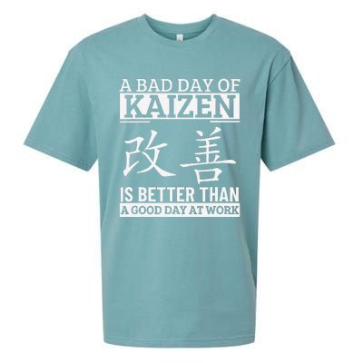 A Bad Day Of Kaizen Funny Japanese Kaizen Sueded Cloud Jersey T-Shirt