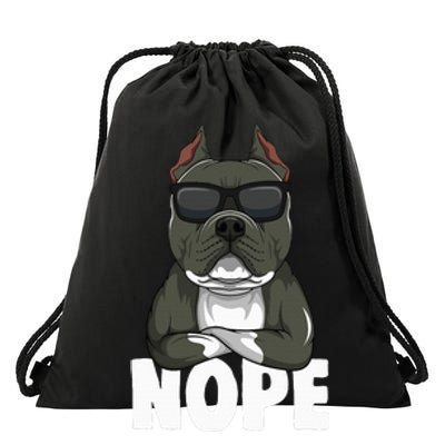 American Bully Dog Drawstring Bag