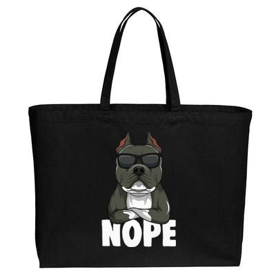 American Bully Dog Cotton Canvas Jumbo Tote