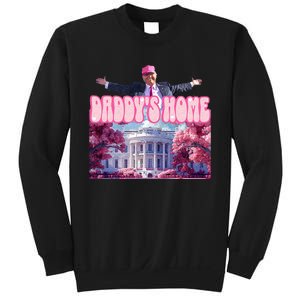 America Back DaddyS Home Trump Pink 2024 Sweatshirt