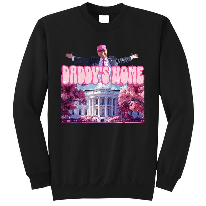 America Back DaddyS Home Trump Pink 2024 Sweatshirt