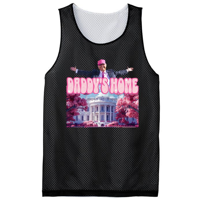 America Back DaddyS Home Trump Pink 2024 Mesh Reversible Basketball Jersey Tank