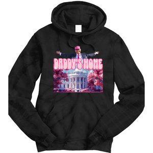 America Back DaddyS Home Trump Pink 2024 Tie Dye Hoodie