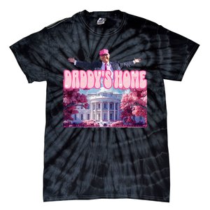 America Back DaddyS Home Trump Pink 2024 Tie-Dye T-Shirt