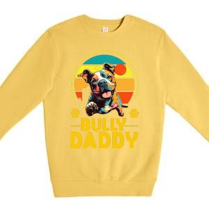 American Bully Daddy Proud Canine Dog Father Premium Crewneck Sweatshirt