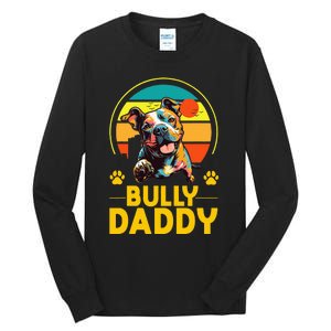 American Bully Daddy Proud Canine Dog Father Tall Long Sleeve T-Shirt