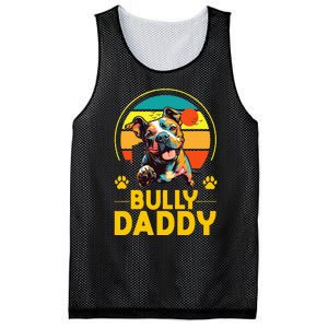 American Bully Daddy Proud Canine Dog Father Mesh Reversible Basketball Jersey Tank