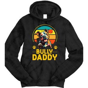 American Bully Daddy Proud Canine Dog Father Tie Dye Hoodie