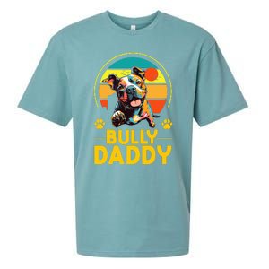 American Bully Daddy Proud Canine Dog Father Sueded Cloud Jersey T-Shirt