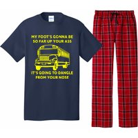 ANGRY BUS DRIVER My Foot's Gonna Be So Far Up Your Ass Angry Bus Driver Retro Pajama Set