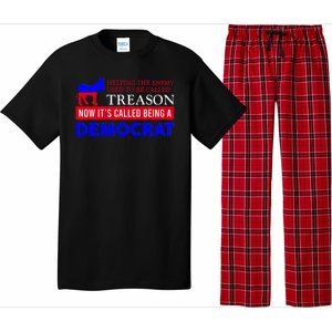 Anti Bi Den Helping The Enemy Used To Be Called Treason Pajama Set