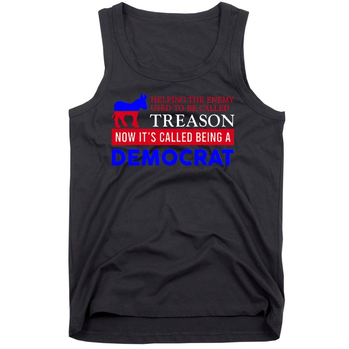 Anti Bi Den Helping The Enemy Used To Be Called Treason Tank Top