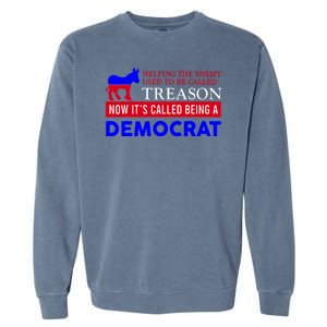 Anti Bi Den Helping The Enemy Used To Be Called Treason Garment-Dyed Sweatshirt