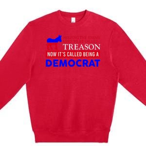 Anti Bi Den Helping The Enemy Used To Be Called Treason Premium Crewneck Sweatshirt