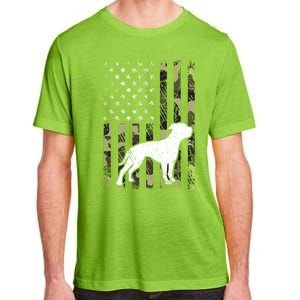 American Bulldog Dog Dad Mom Camouflage Usa Flag Great Gift Adult ChromaSoft Performance T-Shirt